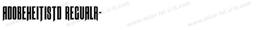 adobeheitistd regualr字体转换